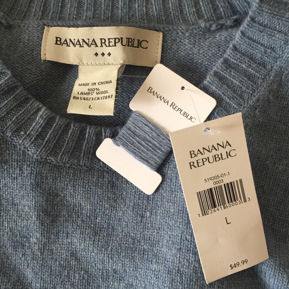 🆕NWT Banana Republic 100% Lambs Wool Sweater - Picture 4 of 5